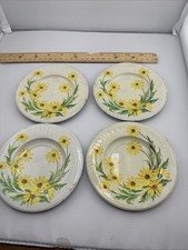 Vintage Flower Design Child  s Tin Tea Set Plates