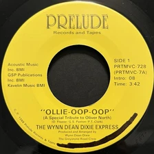 WYNN DEAN DIXIE EXPRESS - Ollie Oop / I Fall Hard 45rpm VG+ 1988 Pop Rock AOR