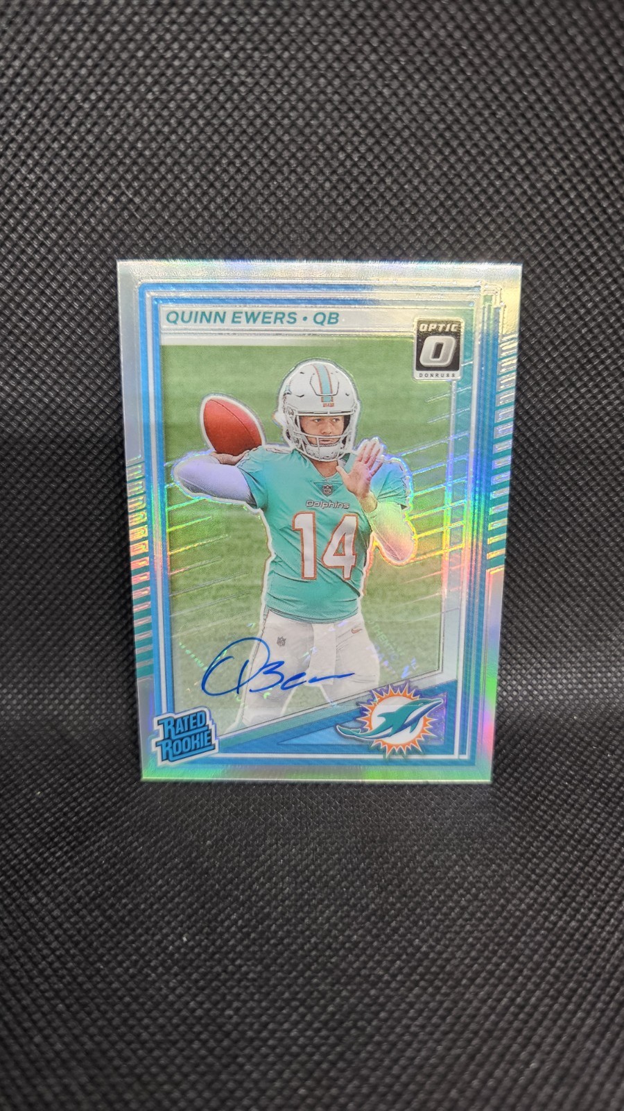 2025 Panini Donruss - Rated Rookie Quinn Ewers #342 Optic Preview Holo Prizm...