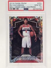 2019-20 Panini Prizm Rookie Rui Hachimura #255 Fast Break RC PSA 10