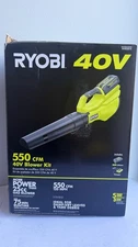 RYOBI 40V 120 MPH 550 CFM Cordless Leaf Blower With 4.0 Ah Battery and Charger