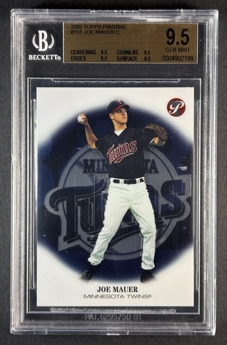 Joe Mauer #151 2002 Topps Pristine card