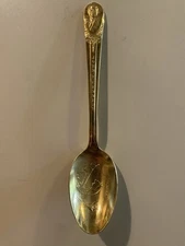 Vintage John F. Kennedy Gold Plated President Collector Spoon WMRogers Mfg.co 6”