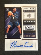 Marcus Derrickson 2018 Contenders Draft Picks Auto College Ticket Rookie 