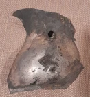 Rare Civil War:  Confederate States pitcher remnant with bullet hole, Virginia