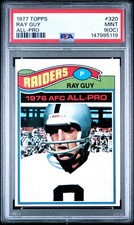 1977 Topps #320 - RAY GUY - PSA 9 OC - Mint !!