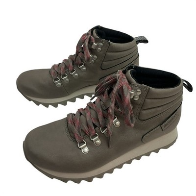 Merrell Alpine Hiker Leather Lace-Up Hiking Boots Womens 8 Falcon Gray