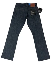 The Unbranded Brand Jeans Mens 33 UB301- Straight Fit Raw Selvedge 14.5oz Denim