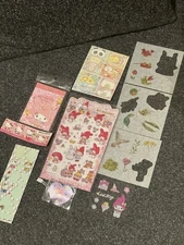 SANRIO HELLO KITTY My Melody Memo Pad Stickers Bundle With Extra Freebies