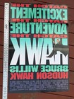 Hudson Hawk Original 1991 Double Sided Movie Poster 40" x 27" Bruce Willis Folds — photo 6