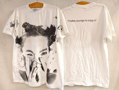 Vintage BJORK AOP TIME SENSUALITY IT TAKES COURAGE TO ENJOY IT (L) Shirt REPRINT