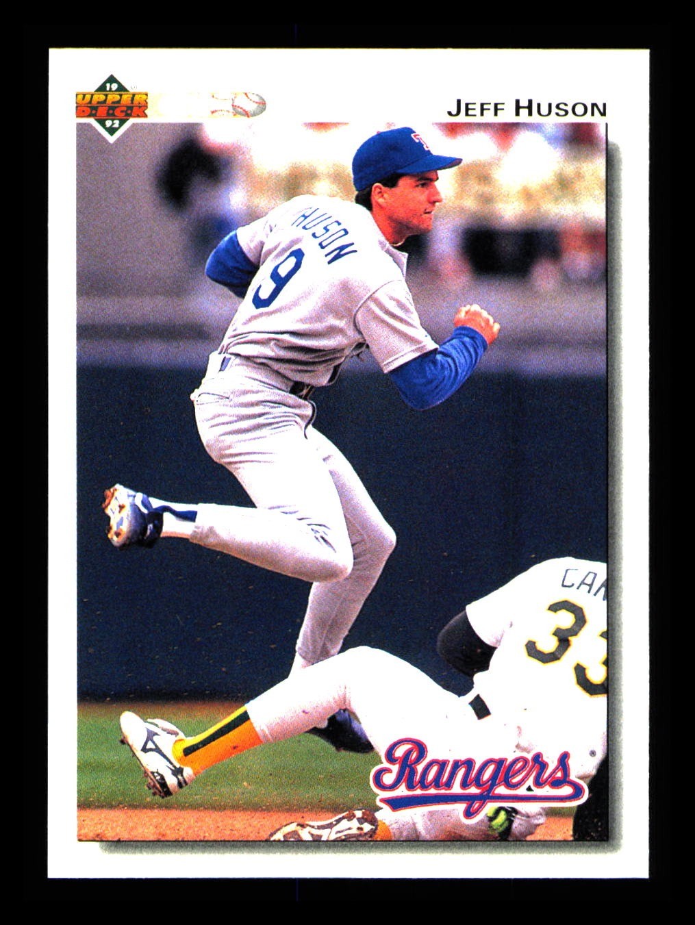 1992 Upper Deck Gold Hologram #196 Jeff Huson Rangers Factory Set Shortstop SS