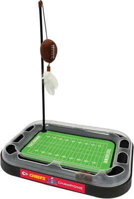NFL Superbowl Champion Football Field CAT Scratcher Toy with Catnip Filled Plush