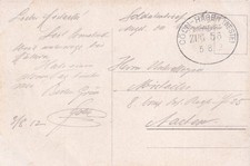 Bahnpost CÖLN - HAGEN, Ak.von Burg Rheinstein nach Aachen