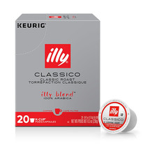 illy Classico Medium Roast K-Cup Coffee Pods - 20ct Box - 100 Arabica Italian