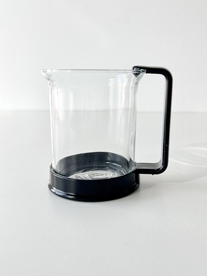 Vintage BODUM Glass Coffee Mug / Teacup With Black Handle Made in Switzerland