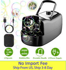 Automatic Bubble Machine 3000  4000 Bubbles/Min Portable Bubble Blower Kids Toy