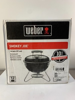 WEBER 14'' SMOKEY JOE CHARCOAL GRILL PORTABLE BBQ BLACK 10020