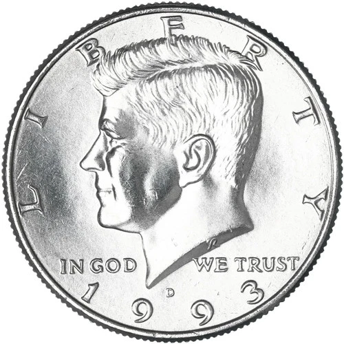1993 D Kennedy Half Dollar Uncirculated from Mint Set