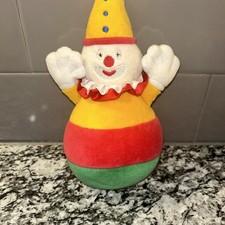 1993 Rare Vintage BRIO Sweden Holiday Clown Preschool Wobble Weighted Jingles