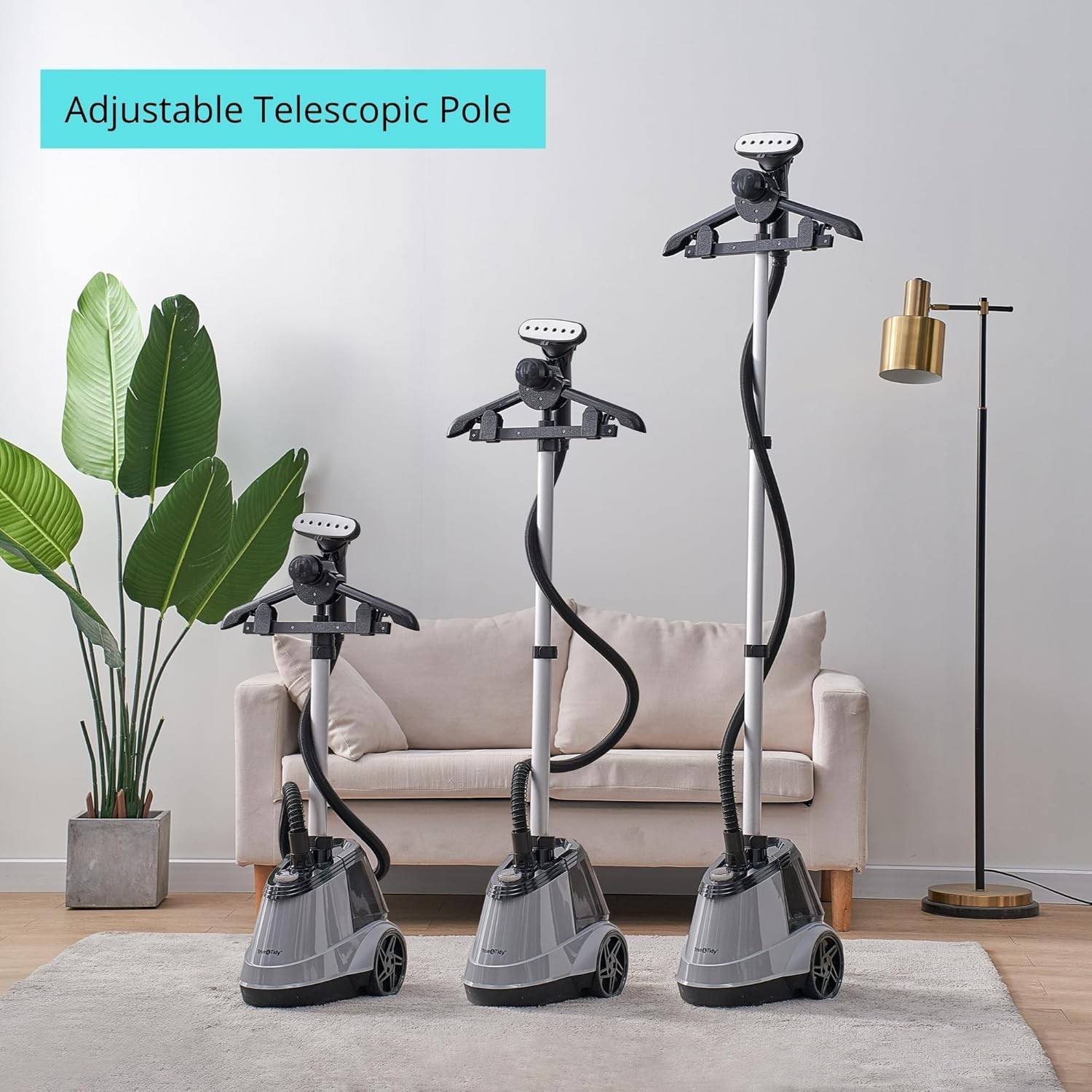 True & Tidy Garment Steamer Silver 2.9L