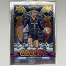 SOPHIE CUNNINGHAM Groovy 2025 Panini Prizm WNBA #7 Indiana Fever