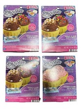 Easy Bake Freezy Bake Chocolate And Strawberry Ice Cream Boxes - Lot Of 4 - New