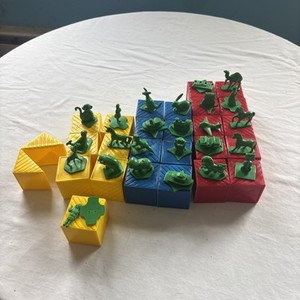 Vintage TUPPERWARE Busy Blocks & Figures Tuppertoys Alphabet, ABC Animals