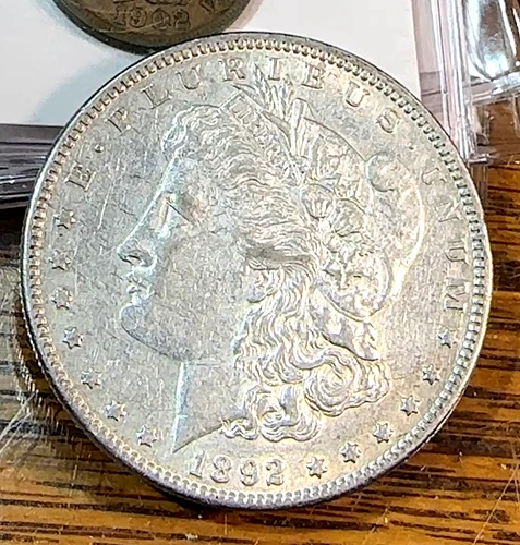 1892 Morgan Dollar Nice White XF/AU CHRC