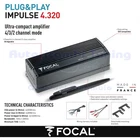 FOCAL PULSE 4.320 Compact Class D Amplifier 4x55Wrms 4ch