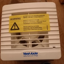 Vent-Axia VA100SVLHP12 Bathroom Fan with HS Sensor .12v with Transformer. New