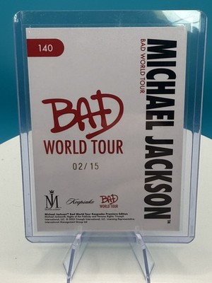 Michael Jackson Bad World Tour Laser Signagraph Keepsake Card #140