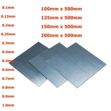 0.1mm-1mm Thick 65Mn Spring Steel Plate Sheet Metal Panel Wide 100/125/150/200mm