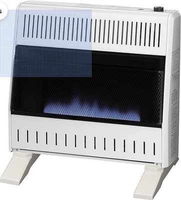 ProCom MN300TBA-B Ventless Natural Gas Blue Flame Space Heater with Thermostat C