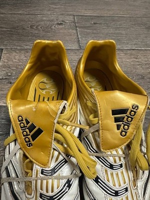 Vintage Adidas Predator ABSOLADO TRX FG Boots cleats Gold UK9,5