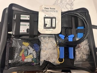 RJ11 RJ45 Cat5 Tester Cavi di Rete Crimpatrice Ethernet LAN Kit Set di Strumenti di Crimpatura