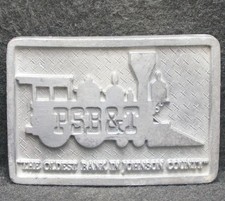 XB21115 VINTAGE 1970s  PSB  T  THE OLDEST BANK IN JOHNSON COUNTY BELT BUCKLE