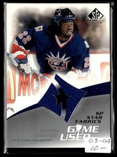 2003-04 SP Game Used Anson Carter New York Rangers #110