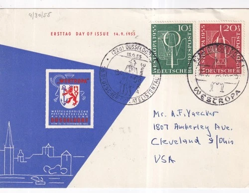Germany, Westropa 1955 First Day Cover