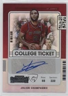 2022 Chronicles Draft Picks Contenders College Ticket Julian Champagnie Auto 0w8