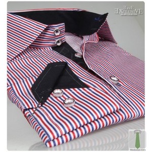 red white and blue designer shirt