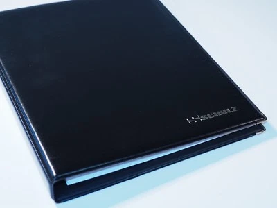 Banknote Album Schulz Folder Binder Book Collection Notes Holder Blue