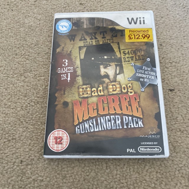 Nintendo Wii Mad Dog McCree Gunslinger Pack 3 Games In 1 5060136650987 - Foto 6