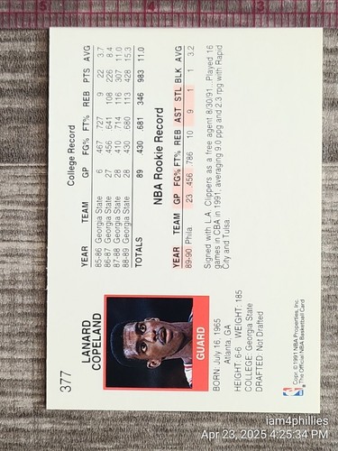 1991 NBA Hoops Series 2 Cards Complete Your Set #'s 331 -460 YOU PICK - Picture 94 of 260