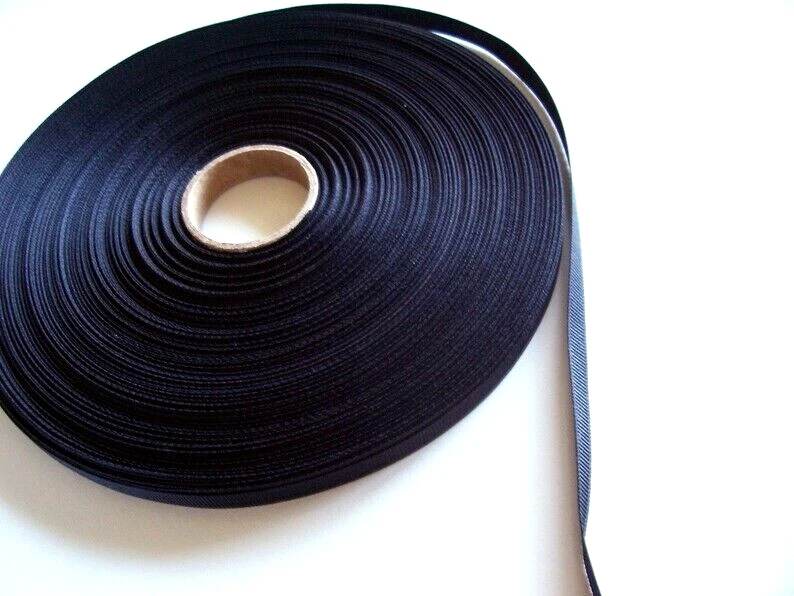 Cinta de grosgrain negra 3/8 pulgadas de ancho x 7 yardas poliéster sólido Offray B41 Foto 3 de 3