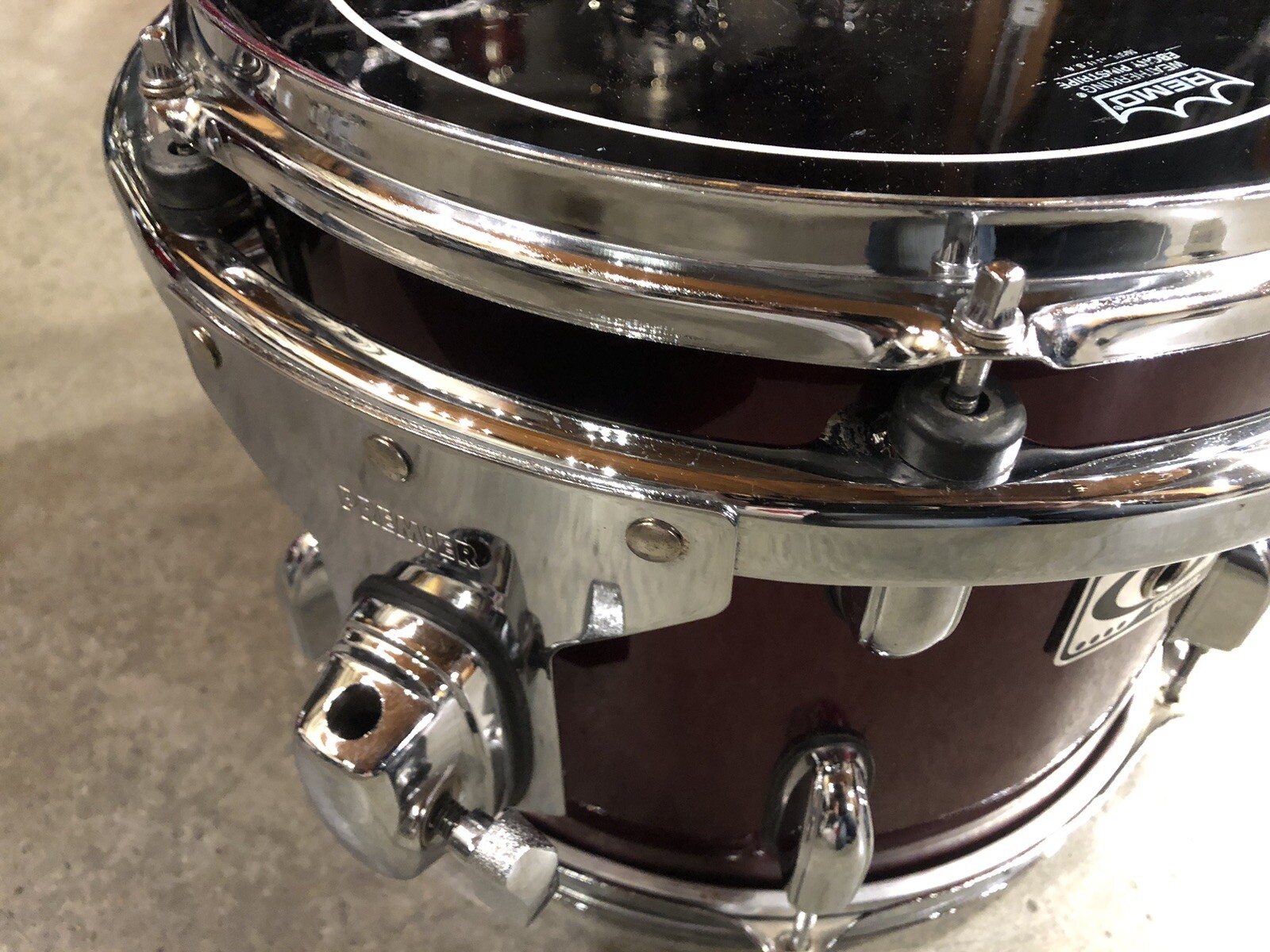 12” Premier Cabria Tom Drum WINE RED Rim Mount 9x12 BR4 eBay