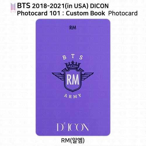 BTS 2018-2021 (in USA) Dicon Photocard 101 : Custom Book Photocard KPOP K-POP - Picture 118 of 212