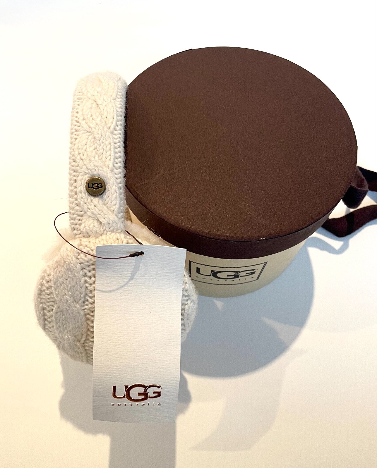 NEW - UGG Australia Ivory Crochet Earmuffs image 3