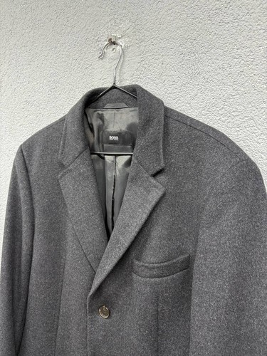 Hugo Boss wool cashmere coat size 52 / Large - Picture 2 of 15