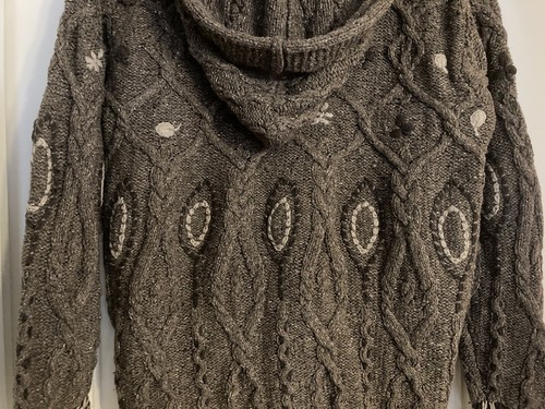 Vintage SIGRID OLSEN SPORT Hand Knit  Brown Tones Cardigan Sweater Size S - Bild 5 von 13